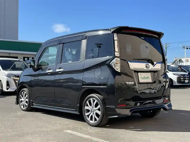 トヨタ タンク カスタムG－T 東京都 2017(平29)年 6.4万km ブラックマイカメタリック TRDエアロパーツ/社外ナビ/フルセグTV/クルーズコントロール/両側電動スライドドア/ETC/純正フロアマット/純正サイドバイザー/衝突軽減装置/横滑り防止装置/スマートキー/オートライト/LEDライト/フォグライト