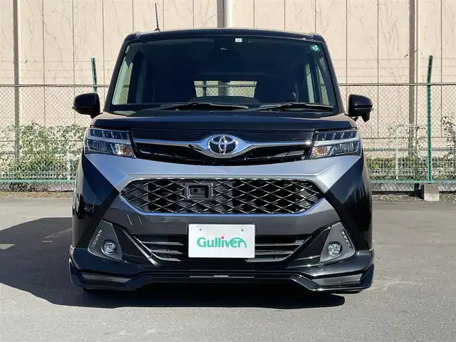 トヨタ タンク カスタムG－T 東京都 2017(平29)年 6.4万km ブラックマイカメタリック TRDエアロパーツ/社外ナビ/フルセグTV/クルーズコントロール/両側電動スライドドア/ETC/純正フロアマット/純正サイドバイザー/衝突軽減装置/横滑り防止装置/スマートキー/オートライト/LEDライト/フォグライト