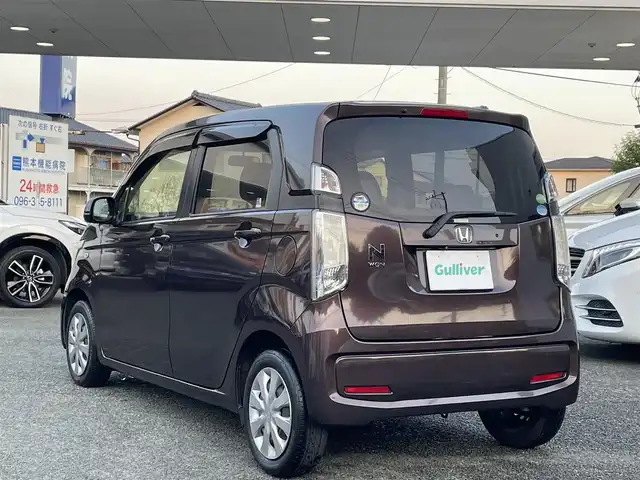 ホンダ Ｎ ＷＧＮ G 熊本県 2015(平27)年 6.6万km プレミアムディープモカパール 純正ナビ（VXM-155VSi）/【ワンセグTV/Bluetooth再生/CD/DVD】/バックカメラ/ステアリングスイッチ/プッシュスタート/ベンチシート/電動格納ミラー/エコモード切替/保証書/取扱説明書/スペアキー