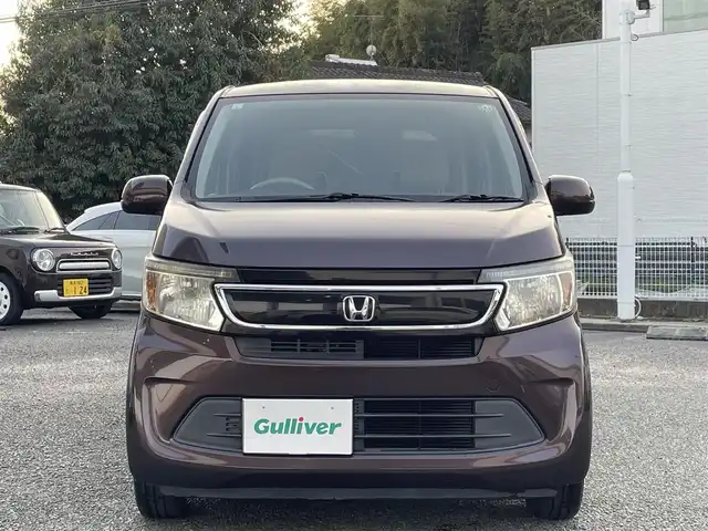 ホンダ Ｎ ＷＧＮ G 熊本県 2015(平27)年 6.6万km プレミアムディープモカパール 純正ナビ（VXM-155VSi）/【ワンセグTV/Bluetooth再生/CD/DVD】/バックカメラ/ステアリングスイッチ/プッシュスタート/ベンチシート/電動格納ミラー/エコモード切替/保証書/取扱説明書/スペアキー