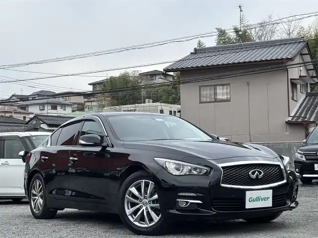 日産 スカイライン 200GT－t 熊本県 2015(平27)年 16.5万km スーパーブラック メーカーナビ/【フルセグTV/Bluetooth再生/CD/DVD】/全方位モニター/クルーズコントロール/シートヒーター/純正17インチAW/ビルトインETC/LEDオートライト/フォグライト/プッシュスタート/アイドリングストップ