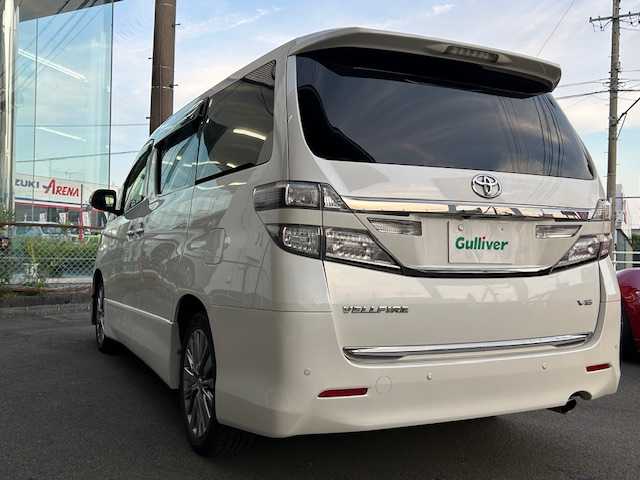 トヨタ ヴェルファイア 3．5Z Gエディション 静岡県 2013(平25)年 12万km ホワイトパールクリスタルシャイン プレミアムサウンド　メーカーＨＤＤナビ　フルセグＴＶ　ＤＶＤ　Ｂｌｕｅｔｏｏｔｈ　カメラ　フリップダウンモニタ　クルーズコントロール　オットマン　パワーシート　両側パワースライドドア　パワーバックドア