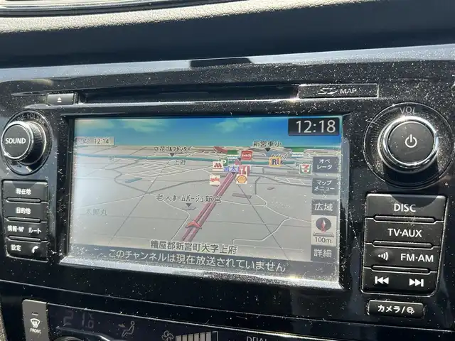 日産 エクストレイル ハイブリッド 20S 福岡県 2018(平30)年 9.9万km ダイヤモンドブラック ・純正SDナビ/【CD.DVD、.BT.フルセグ.iPod.AUX.AM.FM】/・３６０度カメラ/・デジタルインナーミラー/・NISMOエアロ/・ETC/・ステアリングリモコン/・LEDヘッドライト/・フォグライト/・オートライト/・撥水カプロンシート/・電格ウィンカーミラー/・ドアバイザー/・スペアキー有り