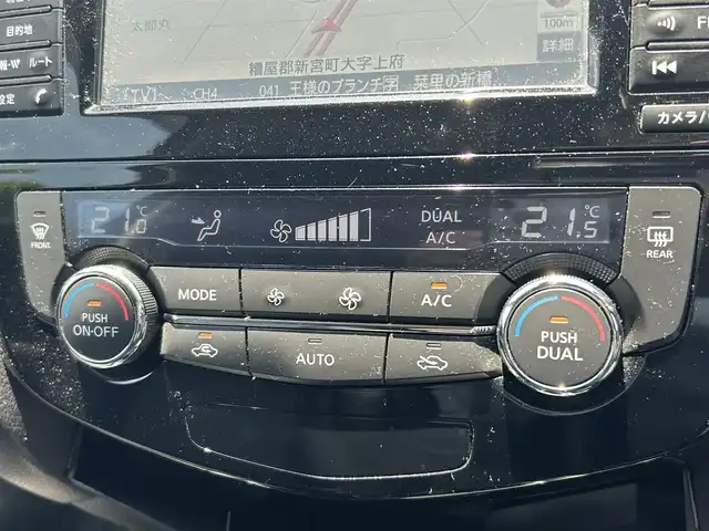 日産 エクストレイル ハイブリッド 20S 福岡県 2018(平30)年 9.9万km ダイヤモンドブラック ・純正SDナビ/【CD.DVD、.BT.フルセグ.iPod.AUX.AM.FM】/・３６０度カメラ/・デジタルインナーミラー/・NISMOエアロ/・ETC/・ステアリングリモコン/・LEDヘッドライト/・フォグライト/・オートライト/・撥水カプロンシート/・電格ウィンカーミラー/・ドアバイザー/・スペアキー有り