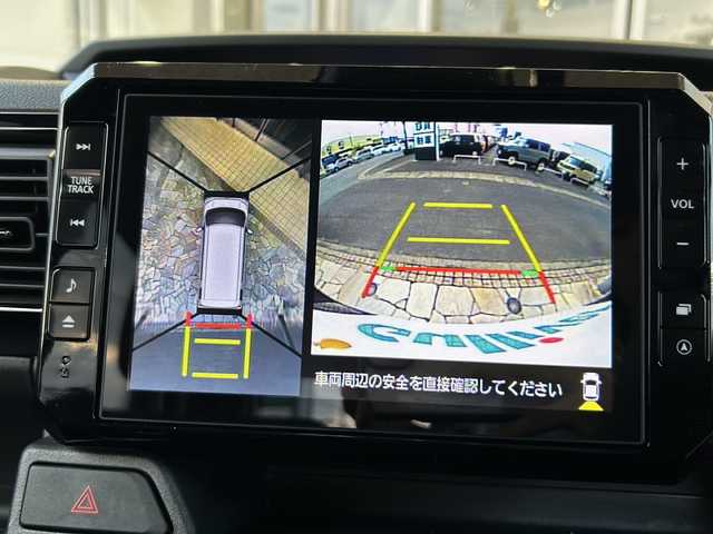 ダイハツ ウェイク G ターボVS SA Ⅲ 静岡県 2022(令4)年 0.1万km未満 ブラックマイカメタリック 純正8インチナビ/・FM/AM/・CD/DVD/・Bluetooth/・フルセグTV/・iPod/・USB/・HDMI/主要装備/・全方位カメラ/・６スピーカー/・両側パワースライドドア/・ＬＥＤヘッドライト/・LEDフォグランプ/・オートライト/・オートハイビーム/・スマートアシスト/・車両安定性制御システム/・トラクションコントロールシステム/・オートエアコン/・ETC/・アイドリングストップ/・ステアリングスイッチ