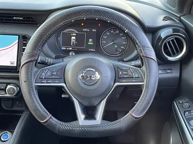 日産 キックス X 島根県 2021(令3)年 3.2万km ナイトベールパープル 登録時走行距離 31101Km/ワンオーナー/取扱説明書/保証書/9インチ純正メーカーナビ/フルセグTV/プロパイロット/全方位カメラ/コーナーセンサー/17インチ純正AW/17インチ純正AWスタッドレスタイヤ車載/BLITZ車高調/LEDヘッドライト/スマートキー/前席シートヒーター/前方ドライブレコーダー/ウィンカーミラー/電動格納ミラー/ETC/プッシュスタート