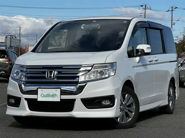 ホンダ ステップワゴン スパーダ パワーエディション 道央・札幌 2013(平25)年 8.9万km パール ４WD/寒冷地仕様/純正メモリーナビ/AM/FM/BT/SD/CD/DVD/フルセグ/横滑り防止装置/バックカメラ/ビルトインETC/アイドリングストップ/ワイパーデアイサー/ECON/両側パワースライドドア/革巻きステアリング/ステアリングリモコン/パドルシフト/MTモード付AT/キセノンヘッドライト/オートライト/フォグランプ/電動格納ミラー/ヒーテッドドアミラー/ウィンカーミラー/純正フロアマット/ドアバイザー/社外エンジンスターター/社外AW付冬タイヤ積込/205/65/R16/2021年/山7mm