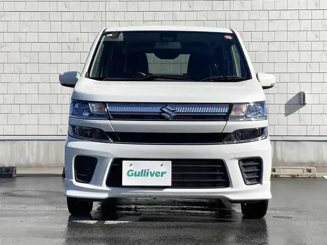 スズキ ワゴンＲ HYBRID FZ 静岡県 2020(令2)年 1.5万km ピュアホワイトP スズキセーフティサポート/社外オーディオ(DEH-5100)/　AM FM CD AUX USB/LEDオートヘッドランプ/シートヒーター(運転席)/革巻きステアリング/ステアリングスイッチ/リアクリアランスソナー/スマートキー2本/純正14インチアルミホイール/アイドリングストップ/プッシュスタート/ワンオーナー