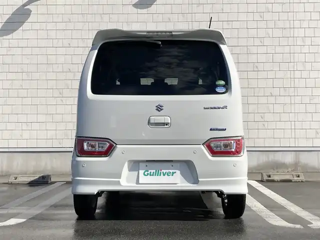 スズキ ワゴンＲ HYBRID FZ 静岡県 2020(令2)年 1.5万km ピュアホワイトP スズキセーフティサポート/社外オーディオ(DEH-5100)/　AM FM CD AUX USB/LEDオートヘッドランプ/シートヒーター(運転席)/革巻きステアリング/ステアリングスイッチ/リアクリアランスソナー/スマートキー2本/純正14インチアルミホイール/アイドリングストップ/プッシュスタート/ワンオーナー