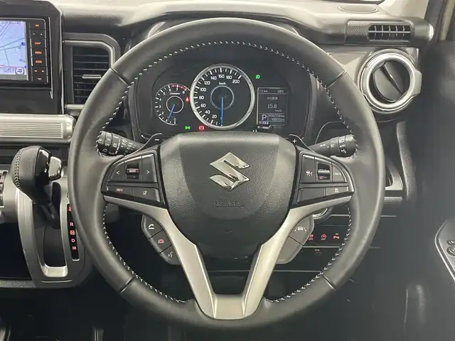 スズキ クロスビー HYBRID MZ 愛知県 2021(令3)年 4.6万km キャラバンアイボリーパールメタリック/ホワイト 2トーンルーフ 純正ナビ　全方位カメラ　シートヒーター　ナビ連動純正ドラレコ　デュアルカメラブレーキ　衝突軽減　追従クルコン　パドルシフト　ＥＴＣ　ツートンカラー　ＬＥＤオートライト　フォグランプ　パーキングセンサー