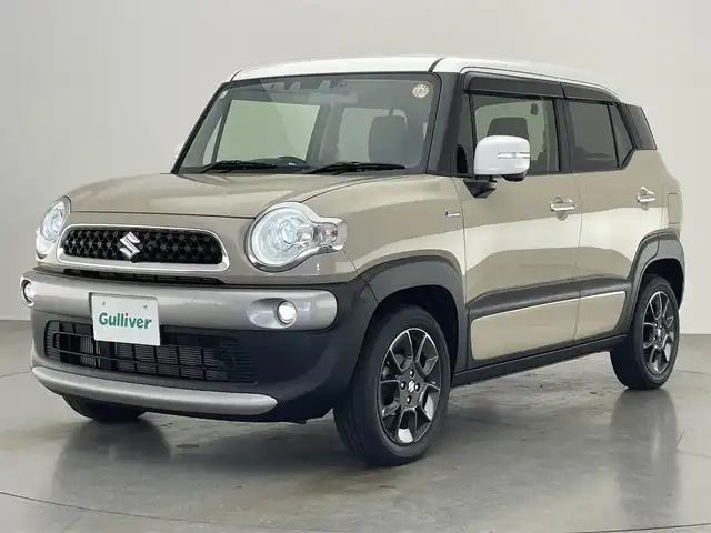 スズキ クロスビー HYBRID MZ 愛知県 2021(令3)年 4.6万km キャラバンアイボリーパールメタリック/ホワイト 2トーンルーフ 純正ナビ　全方位カメラ　シートヒーター　ナビ連動純正ドラレコ　デュアルカメラブレーキ　衝突軽減　追従クルコン　パドルシフト　ＥＴＣ　ツートンカラー　ＬＥＤオートライト　フォグランプ　パーキングセンサー