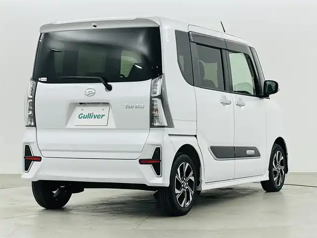 ダイハツ タント カスタム X スタイルセレクション 福島県 2021(令3)年 2.5万km シャイニングホワイトパール ワンオーナー/純正メモリーナビゲーション/型式：NMZN-W72D/【CD/DVD/Bluetooth/フルセグTV】/・バックカメラ/スマートアシスト/・衝突軽減ブレーキ/・先行車発進お知らせ機能/・車線逸脱警報/・標識認識機能/・レーンキープアシスト/コーナーセンサー/両側パワースライドドア/・ミラクルオープンドア/ハーフレザーシート/・運転席＋助手席シートヒーター/ステアリングスイッチ/オートライト/・LEDヘッドライト/・LEDフロントフォグライト/純正14インチアルミホイール/アイドリングストップ/プッシュスタート/・スマートキー/・スペアキー/純正フロアマット/純正ドアバイザー/電動格納ウィンカーミラー/取扱説明書/・ナビ取扱説明書/・保証書