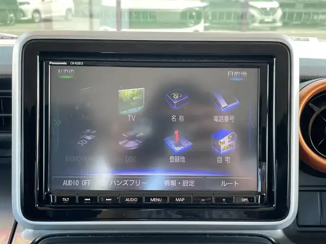 スズキ スペーシア ギア HYBRID XZターボ 和歌山県 2020(令2)年 3.1万km ピュアホワイトP 純正9インチナビ/フルセグTV/（BT/CD/DVD/AM/FM/USB)/レーンディパーチャーアラート/横滑り防止/衝突被害軽減ブレーキ/クルーズコントロール/オートライト/後方コーナーセンサー/ビルトインETC/前方ドライブレコーダー/前席シートヒーター/両側パワースライド/後席サーキュレーター/後席サンシェード/ステアリングリモコン/パドルシフト/ルーフレール/電格ミラー/LEDヘッドライト/フォグランプ