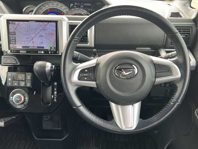 ダイハツ ウェイク G ターボ SA Ⅲ 山形県 2018(平30)年 4.3万km ブルーメタリック 4WD/衝突被害軽減システム/メモリナビ/（Bluetooth/CD/DVD/フルセグ）/両側パワースライドドア/ドライブレコーダー/フルセグテレビ/シートヒーター/コーナーセンサー/オートライト/LEDヘッドライト/オートマチックハイビーム/フォグランプ/ETC/アイドリングストップ/電動格納ミラー/ウィンカーミラー/純正アルミホイール/純正フロアマット/スマートキー/スペアキー/サンシェード/ドアバイザー