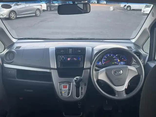 ダイハツ ムーヴ カスタム X 福島県 2013(平25)年 4.5万km タングステングレーM 社外オーディオ/型番：U575/【AM/FM/CD/AUX/USB】/純正エンジンスターター/LEDオートライト/アイドリングストップ/純正アルミ＋スタッドレスセット車載/155/65R14/純正フロアマット/純正ドアバイザー