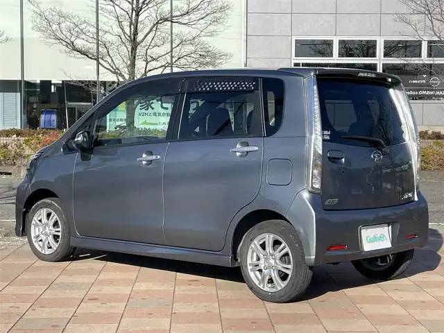 ダイハツ ムーヴ カスタム X 福島県 2013(平25)年 4.5万km タングステングレーM 社外オーディオ/型番：U575/【AM/FM/CD/AUX/USB】/純正エンジンスターター/LEDオートライト/アイドリングストップ/純正アルミ＋スタッドレスセット車載/155/65R14/純正フロアマット/純正ドアバイザー