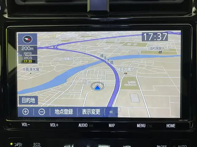 トヨタ プリウス A ツーリングセレクション 群馬県 2019(令1)年 8.4万km アティチュードブラックマイカ 純正９インチナビ　バックカメラ　レーダークルーズコントロール　パーキングアシスト　ＢＳＭ　ＬＥＤ　ＡＨＢ　シートヒーター　パワーシート　純正１７インチＡＷ　ステアリングリモコン　ＥＴＣ２．０　禁煙車