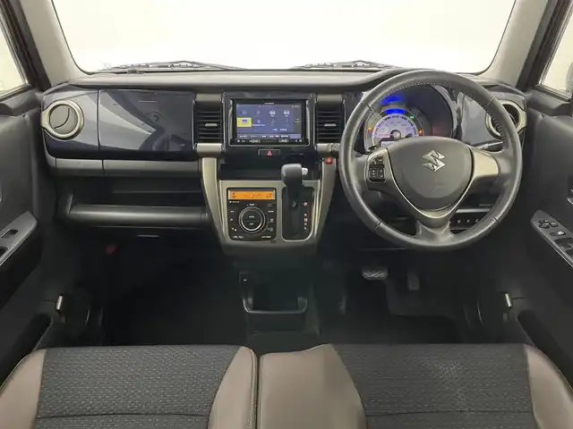 スズキ ハスラー Jスタイル Ⅲ 愛知県 2018(平30)年 4.2万km フェニックスレッドパール/スチールシルバー2トーン 社外ナビ　全方位カメラ　禁煙　ハーフレザー　フルセグＴＶ　ＤＶＤ　衝突軽減　シートヒーター　ＥＴＣ　ＨＩＤオートライト　車線逸脱　Ｂｌｕｅｔｏｏｔｈ　純正マット　スマートキー　プッシュスタート　フォグ