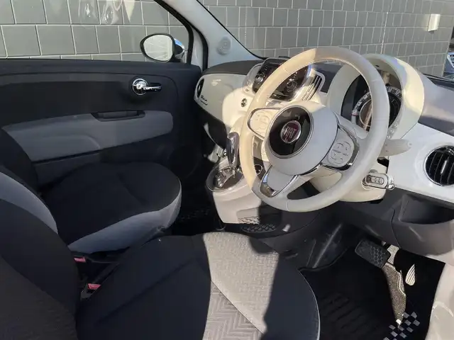 フィアット ５００ 1．2 ポップ 三重県 2017(平29)年 4.2万km ボサノバホワイト 純正オーディオ/LEDデイライト/Bluetooth/AUX/USB/ETC/純正14インチホイールキャップ/社外ドライブレコーダー/ステアリングスイッチ/革巻きステアリング/シルバーメッキミラー