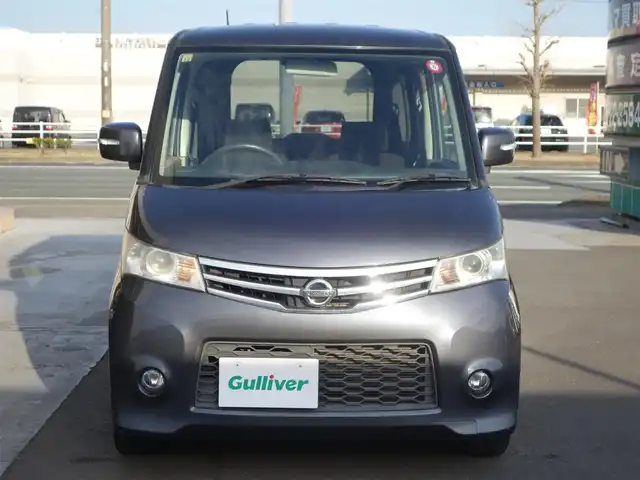 日産 ルークス ハイウェイスター ターボ 静岡県 2010(平22)年 6.7万km ルナグレー ワンオーナー/禁煙車/両側パワースライドドア/パイオニアCDデッキ（FH-PO40）/　　CD/ラジオ/カセットテープ/HIDヘッドライト/オートライト/オートエアコン/フロントフォグランプ/イモビライザー/カーアラーム/インテリジェントキー/プッシュスタート/純正14インチアルミホイール/純正フロアマット/純正ドアバイザー/スペアキー1個/取扱説明書/保証書