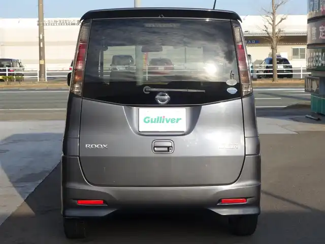 日産 ルークス ハイウェイスター ターボ 静岡県 2010(平22)年 6.7万km ルナグレー ワンオーナー/禁煙車/両側パワースライドドア/パイオニアCDデッキ（FH-PO40）/　　CD/ラジオ/カセットテープ/HIDヘッドライト/オートライト/オートエアコン/フロントフォグランプ/イモビライザー/カーアラーム/インテリジェントキー/プッシュスタート/純正14インチアルミホイール/純正フロアマット/純正ドアバイザー/スペアキー1個/取扱説明書/保証書