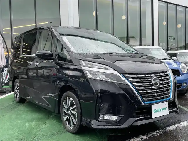 日産 セレナ e－パワー ハイウェイスター V 長崎県 2020(令2)年 4.7万km ダイヤモンドブラック 純正１０型ナビ/純正後席モニター/アラウンドビューモニター/衝突軽減ブレーキ/ETC/両側パワースライドドア/ブラインドスポットモニター/プロパイロット/レーダークルーズコントロール/ドライブレコーダー/LEDヘッドライト/オートライト/ステアリングスイッチ/クリアランスソナー/レーンキープアシスト/スマートキー