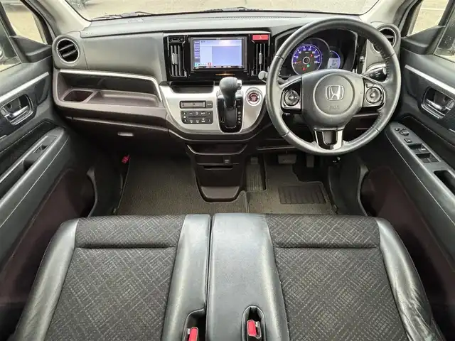 ホンダ Ｎ ＷＧＮ カスタム G Lパッケージ 大分県 2015(平27)年 9.2万km プレミアムホワイトパールⅡ ・社外ナビ(CD.DVD.BT.SD)/・フルセグテレビ/・バックカメラ/・ステアリングリモコン/・クルーズコントロール/・スマートキー/・プッシュスタート/・フロアマット