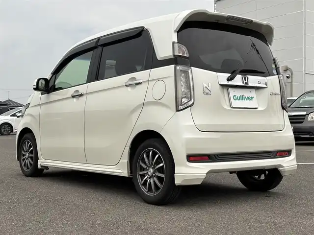ホンダ Ｎ ＷＧＮ カスタム G Lパッケージ 大分県 2015(平27)年 9.2万km プレミアムホワイトパールⅡ ・社外ナビ(CD.DVD.BT.SD)/・フルセグテレビ/・バックカメラ/・ステアリングリモコン/・クルーズコントロール/・スマートキー/・プッシュスタート/・フロアマット