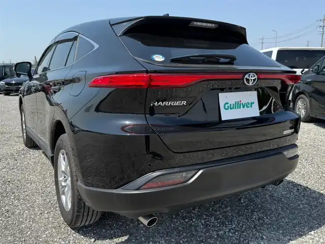 トヨタ ハリアー S 島根県 2022(令4)年 3.8万km ブラック ワンオーナー/純正8型ディスプレイオーディオ/　(AM/FM/AppleCarPlay、AndroidAuto対応)/バックカメラ/ビルトインETC/レーダークルーズコントロール/クリアランスソナー/セーフティセンス/・プリクラッシュセーフティ/・レーントレーシングアシスト/・オートマチックハイビーム/・ロードサインアシスト/パーキングサポートブレーキ/パラボラ式LEDヘッドランプ/オートライト/オートエアコン/本革巻きステアリング/ステアリングスイッチ/純正17インチアルミホイール/スマートエントリー/スタートシステム/禁煙車