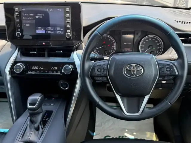 トヨタ ハリアー S 島根県 2022(令4)年 3.8万km ブラック ワンオーナー/純正8型ディスプレイオーディオ/　(AM/FM/AppleCarPlay、AndroidAuto対応)/バックカメラ/ビルトインETC/レーダークルーズコントロール/クリアランスソナー/セーフティセンス/・プリクラッシュセーフティ/・レーントレーシングアシスト/・オートマチックハイビーム/・ロードサインアシスト/パーキングサポートブレーキ/パラボラ式LEDヘッドランプ/オートライト/オートエアコン/本革巻きステアリング/ステアリングスイッチ/純正17インチアルミホイール/スマートエントリー/スタートシステム/禁煙車