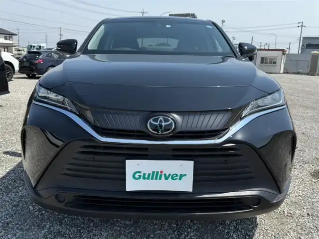 トヨタ ハリアー S 島根県 2022(令4)年 3.8万km ブラック ワンオーナー/純正8型ディスプレイオーディオ/　(AM/FM/AppleCarPlay、AndroidAuto対応)/バックカメラ/ビルトインETC/レーダークルーズコントロール/クリアランスソナー/セーフティセンス/・プリクラッシュセーフティ/・レーントレーシングアシスト/・オートマチックハイビーム/・ロードサインアシスト/パーキングサポートブレーキ/パラボラ式LEDヘッドランプ/オートライト/オートエアコン/本革巻きステアリング/ステアリングスイッチ/純正17インチアルミホイール/スマートエントリー/スタートシステム/禁煙車