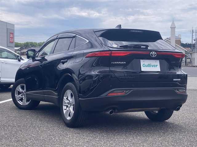 トヨタ ハリアー S 島根県 2022(令4)年 3.8万km ブラック ワンオーナー/純正8型ディスプレイオーディオ/　(AM/FM/AppleCarPlay、AndroidAuto対応)/バックカメラ/ビルトインETC/レーダークルーズコントロール/クリアランスソナー/セーフティセンス/・プリクラッシュセーフティ/・レーントレーシングアシスト/・オートマチックハイビーム/・ロードサインアシスト/パーキングサポートブレーキ/パラボラ式LEDヘッドランプ/オートライト/オートエアコン/本革巻きステアリング/ステアリングスイッチ/純正17インチアルミホイール/スマートエントリー/スタートシステム/禁煙車