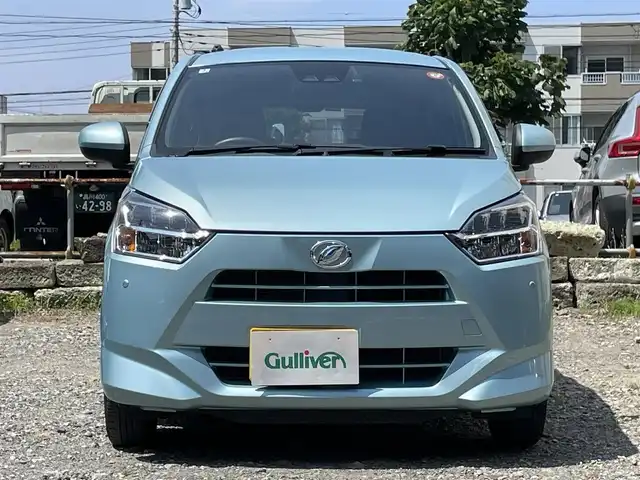ダイハツ ミラ イース X リミテッド SAⅢ 滋賀県 2020(令2)年 3.2万km スカイブルーメタリック 純正SDナビ(NMZK-W71D)/　(フルセグTV/Bluetooth/DVD)/バックカメラ/ドライブレコーダー/スマートアシストIII/・衝突回避支援ブレーキ機能/・誤発進抑制制御機能/・車線逸脱機能/・先行車発進お知らせ機能/・オートハイビーム/横滑り防止機能/純正LEDヘッドライト/純正フロアマット/保証書/取扱説明書