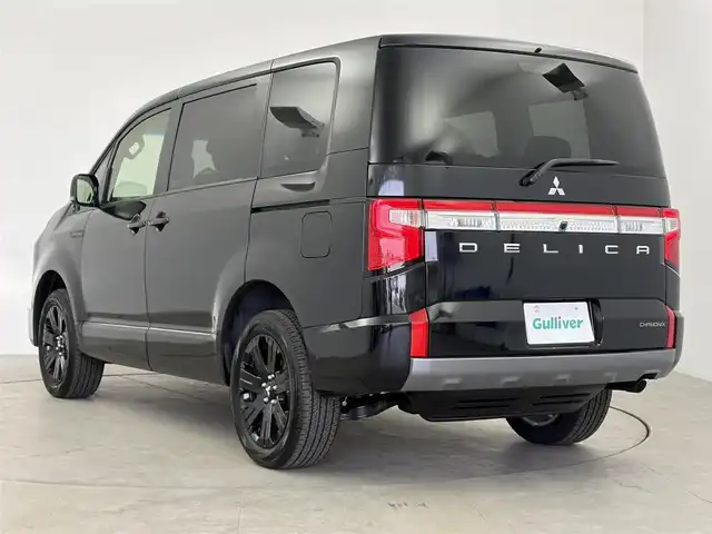 三菱 デリカＤ：５ シャモニー 愛知県 2025(令7)年 0.1千km 黒Ⅱ 登録済未使用車/両側パワースライドドア/ブラインドスポットモニター/衝突被害軽減ブレーキシステム/車線逸脱警報システム/レーダークルーズコントロール/純正18インチアルミホイール/LEDヘッドライト/ハーフレザーシート/スマートキー/プッシュスタート/電動格納ミラー