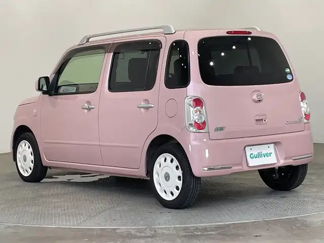 ダイハツ ミラ ココア プラスX 栃木県 2015(平27)年 5.8万km ムースピンクパール 純正ナビ/(CD/DVD/Bluetooth/フルセグTV/SD/MSV/USB)/バックカメラ/衝突軽減ブレーキ/禁煙車/オートライト/HIDヘッドライト/横滑り防止装置/フォグランプ/スマートキー/アイドリングストップ/電動格納ミラー/社外フロアマット/ルーフレール