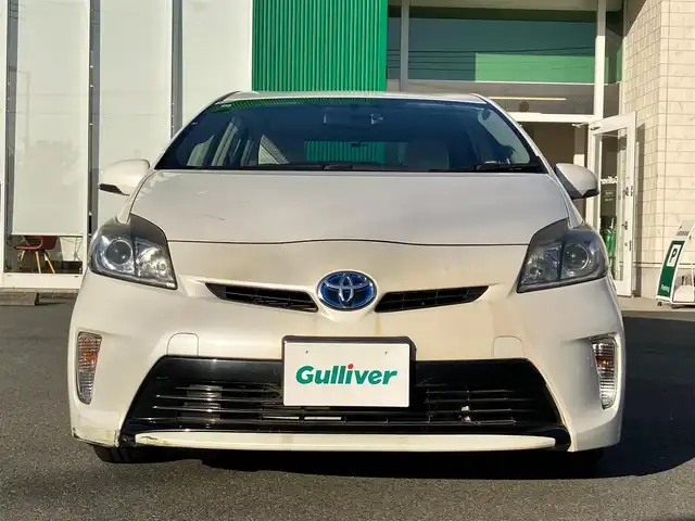 トヨタ プリウス S 静岡県 2012(平24)年 7.8万km ホワイトパールクリスタルシャイン 純正ナビ(CD/BT/フルセグ)/ドライブレコーダー前後/ETC/エンジンスタートボタン/スマートキー/スペアキー１本/アイドリングストップ/パワーステアリング/パワーウィンドウ/オートエアコン/純正フロアマット/布シート/純正アルミホイール/ABS/横滑り防止装置/オートライト/W+サイドエアバッグ