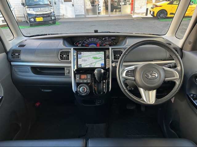 ダイハツ タント カスタム RS SA 東京都 2014(平26)年 6.9万km ブラックマイカメタリック ワンオーナー/純正SDナビ フルセグTV/バックカメラ/両側パワースライドドア/衝突被害軽減システム/衝突回避支援システム/低速域衝突回避支援ブレーキ機能/誤発進抑制制御機能/先行車発進お知らせ機能/横滑り防止装置/アイドリングストップ機能/パワーステアリング/キーレスプッシュスタートシステム/Bluetooth接続/オートライト/オートマチックハイビーム/スペアキー/保証書＆取扱説明書