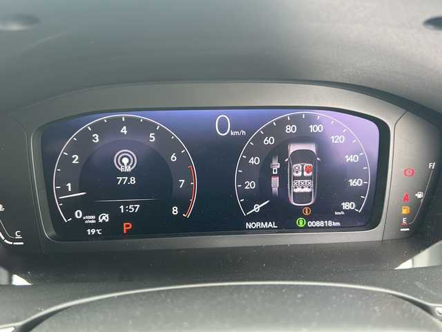 ホンダ シビック EX 沖縄県 2021(令3)年 0.9万km クリスタルブラックパール 純正９型コネクトディスプレイ　/（ＡＭ／ＦＭ／ＢＴ）　/フルセグＴＶ　/バックモニター　/コーナーセンサー　/クルーズコントロール　/置くだけ充電　/衝突軽減　/ＥＴＣ/ハーフレザー　/シートヒーター/USB入力端子/パワーシート/横滑り防止/スマートキー/LEDヘッドライト/純正フロアマット/純正18AW