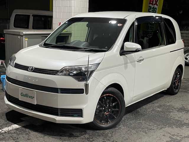 トヨタ スペイド G 埼玉県 2012(平24)年 3.3万km ホワイトパールクリスタルシャイン ワンオーナー/純正HDDナビ（型：NHZD-W62G）/　DTV/CD/DVD/HDD/HDD REC/BT/片側パワースライドドア/バックカメラ/D席シートヒーター/社外15インチアルミ/アイドリングストップ/スマートキー/スペアキー×1/純正フロアマット/革ステアリング/プッシュスタート/ETC/2022年製スタッドレスタイヤ×4本（175/65/R15）/ホイールキャップに傷あり