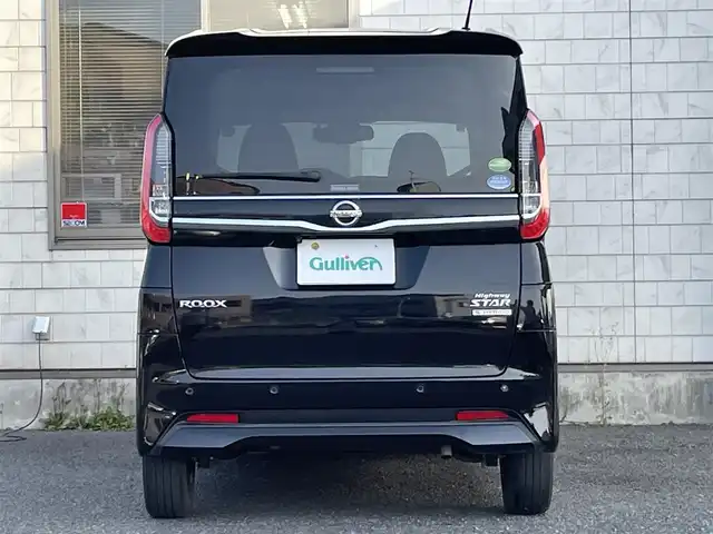 日産 ルークス ハイウェイスター X 福岡県 2021(令3)年 3.8万km ブラック ワンオーナー/純正9インチメモリナビ【MM320D-L】/　(AM/FM/CD/DVD/SD/MUSIC STOCKER/Bluetooth/iPod/USB/フルセグTV)/インテリジェントアラウンドビューモニター/バックカメラ/運転支援機能/・エマージェンシーブレーキ/・エマージェンシーストップシグナル/・ヒルスタートアシスト/・踏み間違い衝突防止アシスト/・車線逸脱防止支援システム/・標識検知機能/・先行車発進お知らせ/両側パワースライドドア/ハンズフリーオートスライドドア/純正ナビ連動型前方ドライブレコーダー【DH5-D】/ステアリングスイッチ/電格ウインカーミラー/ドアバイザー/助手席シートバックテーブル/USBポート(D席、N席シート裏)/後席ロールサンシェード/スペアキー×1/保証書/取扱説明書/ナビ取扱説明書