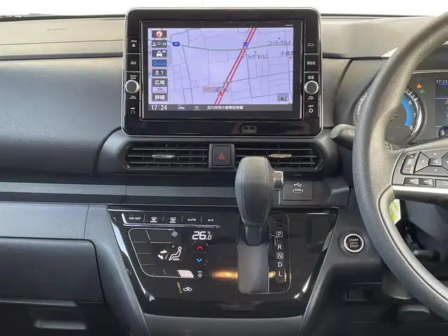日産 ルークス ハイウェイスター X 福岡県 2021(令3)年 3.8万km ブラック ワンオーナー/純正9インチメモリナビ【MM320D-L】/　(AM/FM/CD/DVD/SD/MUSIC STOCKER/Bluetooth/iPod/USB/フルセグTV)/インテリジェントアラウンドビューモニター/バックカメラ/運転支援機能/・エマージェンシーブレーキ/・エマージェンシーストップシグナル/・ヒルスタートアシスト/・踏み間違い衝突防止アシスト/・車線逸脱防止支援システム/・標識検知機能/・先行車発進お知らせ/両側パワースライドドア/ハンズフリーオートスライドドア/純正ナビ連動型前方ドライブレコーダー【DH5-D】/ステアリングスイッチ/電格ウインカーミラー/ドアバイザー/助手席シートバックテーブル/USBポート(D席、N席シート裏)/後席ロールサンシェード/スペアキー×1/保証書/取扱説明書/ナビ取扱説明書