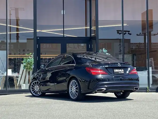 メルセデス・ベンツ ＣＬＡ１８０ AMG スタイル 福岡県 2018(平30)年 3.4万km コスモスブラック レーダーセーフティパッケージ/ACC/ブラインドスポット/パノラマサンルーフ/harman/kardon/ハーフレザーシート/前席シートヒーター/前席パワーシート/純正ナビ/フルセグ/バックカメラ/パドルシフト/前後ドラレコ/社外レーダー
