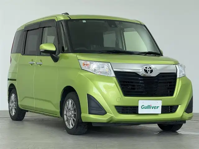 トヨタ ルーミー G S 愛知県 2017(平29)年 5.1万km フレッシュグリーンメタリック トヨタ純正ディーラーオプション9インチメモリナビ/　　・CD/DVD/BT/フルセグ/バックカメラ/ステアリングリモコン/アクティブクルーズコントロール/アイドリングストップ/ドライブレコーダー/ETC/トヨタセーフティセンス/プリクラッシュブレーキ/両側パワースライドドア/社外アルミホイールスタッドレスタイヤ/社外アルミホイールサマータイヤ/取扱説明書/スマートキー