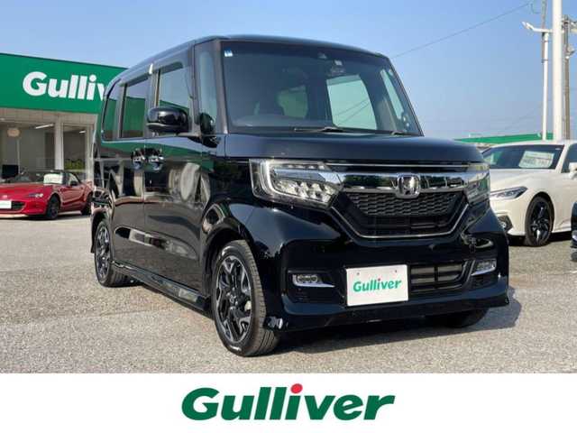 ホンダ Ｎ ＢＯＸ カスタム G L ターボ ホンダセンシング 千葉県 2019(平31)年 5.1万km クリスタルブラックパール ホンダセンシング/・衝突軽減ブレーキ/・レーンキープアシスト/・アダプティブクルーズコントロール/・オートマチックハイビーム/社外SDナビ【CN-RE05D】/・CD/DVD/MSV/Bluetooth/フルセグTV/バックカメラ/両後パワースライドドア/ハーフレザーシート/スマートキー/社外前後ドライブレコーダー/ビルトインETC/パドルシフト/純正LEDヘッドライト/フォグランプ/本革巻きステアリング/純正15インチアルミホイール/純正ゴムフロアマット/サイド＆カーテンエアバッグ