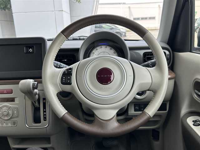 スズキ ラパン ＬＣ X 静岡県 2022(令4)年 0.3万km アーバンブラウンパールメタリック デュアルセンサーブレーキ/前席シートヒーター/ＬＥＤヘッドライト/スマートキー/リアパーキングセンサー/誤発進抑制/車線逸脱警報/先行車発進お知らせ機能/ハイビームアシスト/盗難防止装置/純正フロアマット/純正14AW