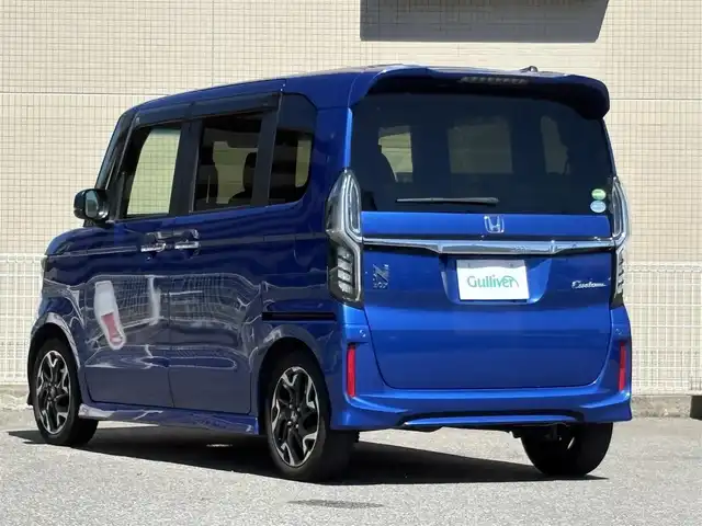 ホンダ Ｎ ＢＯＸ カスタム G L ターボ ホンダセンシング 山口県 2018(平30)年 5万km ブリリアントスポーティブルーメタリック2トーン メモリナビ フルセグTV CD DVD BT/バックカメラ/両側パワースライドドア/ビルトインETC/ドラレコ/バックソナー/スマートキー 2個/衝突被害軽減ブレーキ/レーダークルーズコントロール/レーンアシスト/オートマチックハイビーム/LEDオートヘッドライト/フォグライト/シーケンシャルウィンカー/パドルシフト/W サイド カーテン エアバッグ