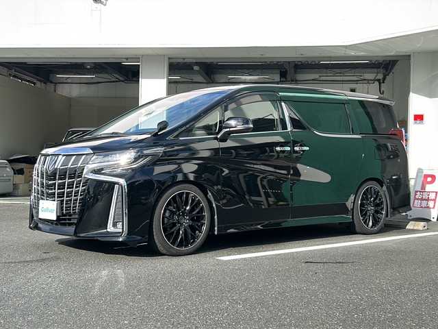 トヨタ アルファード S 京都府 2019(令1)年 3.7万km ブラック 純正ナビ/両側電動ドア/衝突軽減装置/後席モニター/バックカメラ/禁煙車/ＬＥＤヘッドライト/レーダークルーズ/スマートキー/ドライブレコーダー/電動格納ミラー/ＥＴＣ/プッシュスタート/ワンオーナー