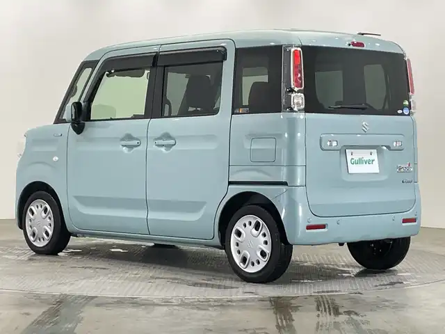 スズキ スペーシア HYBRID X 栃木県 2021(令3)年 5.9万km オフブルーM 社外ナビ/(CD/DVD/フルセグTV/Bluetooth)/バックカメラ/スズキセーフティーサポート/・デュアルカメラブレーキサポート/・誤発進抑制制御/・車線逸脱警報/・標識認識機能/コーナーセンサー/ETC/前方ドラレコ/両側パワスラ/シートヒーター/禁煙車/オートライト/スマートキー/プッシュスタート/アイドリングストップ/ウィンカーミラー/電動格納ミラー/純正フロアマット