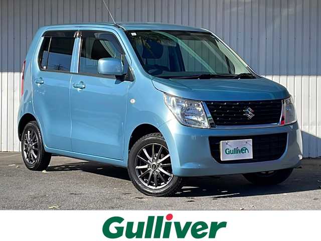 スズキ ワゴンＲ FA 長野県 2015(平27)年 6.1万km ライトブルー ４WD/純正CD/シートヒーター/純正フロアマット/キーレス/保証書・取説