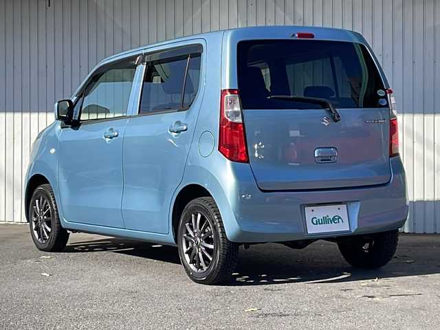 スズキ ワゴンＲ FA 長野県 2015(平27)年 6.1万km ライトブルー ４WD/純正CD/シートヒーター/純正フロアマット/キーレス/保証書・取説